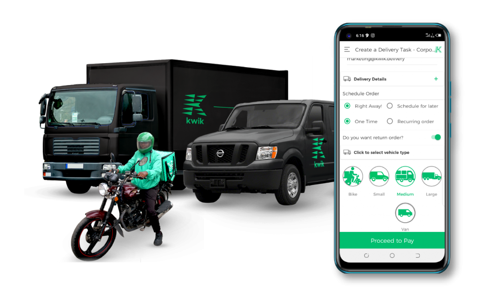 Kwik Delivery Expands Its Delivery Service To 4Wheels Vehicles In